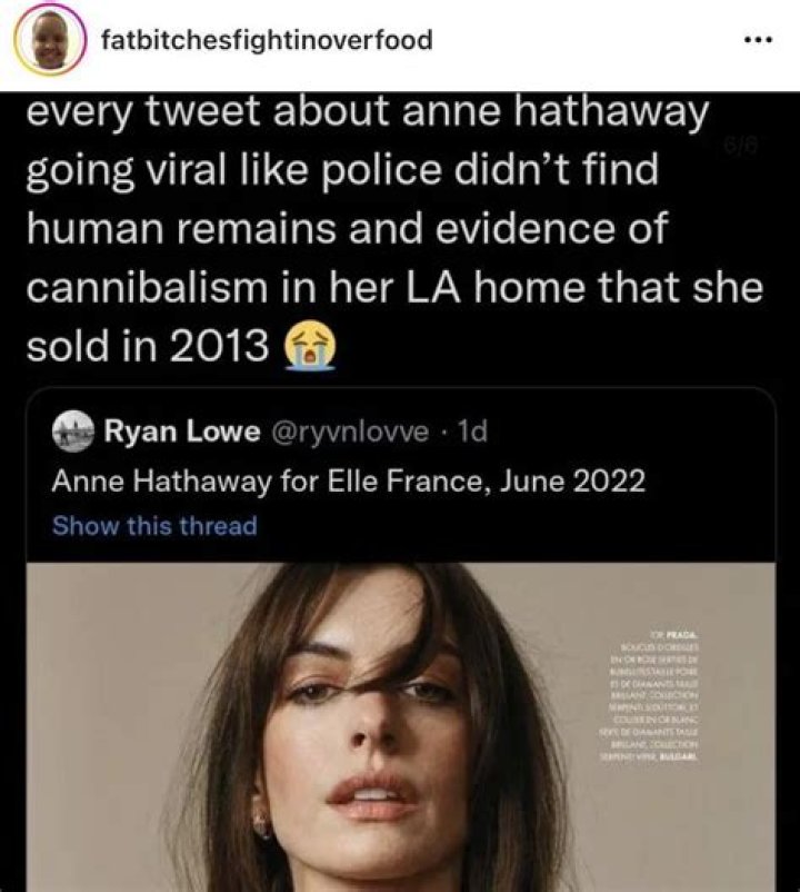 Anne Hathaway: The Cannibal Rumor Unveiled