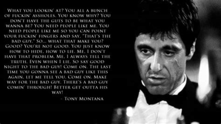 Tony Montana Quotes: Iconic Lines From Scarface